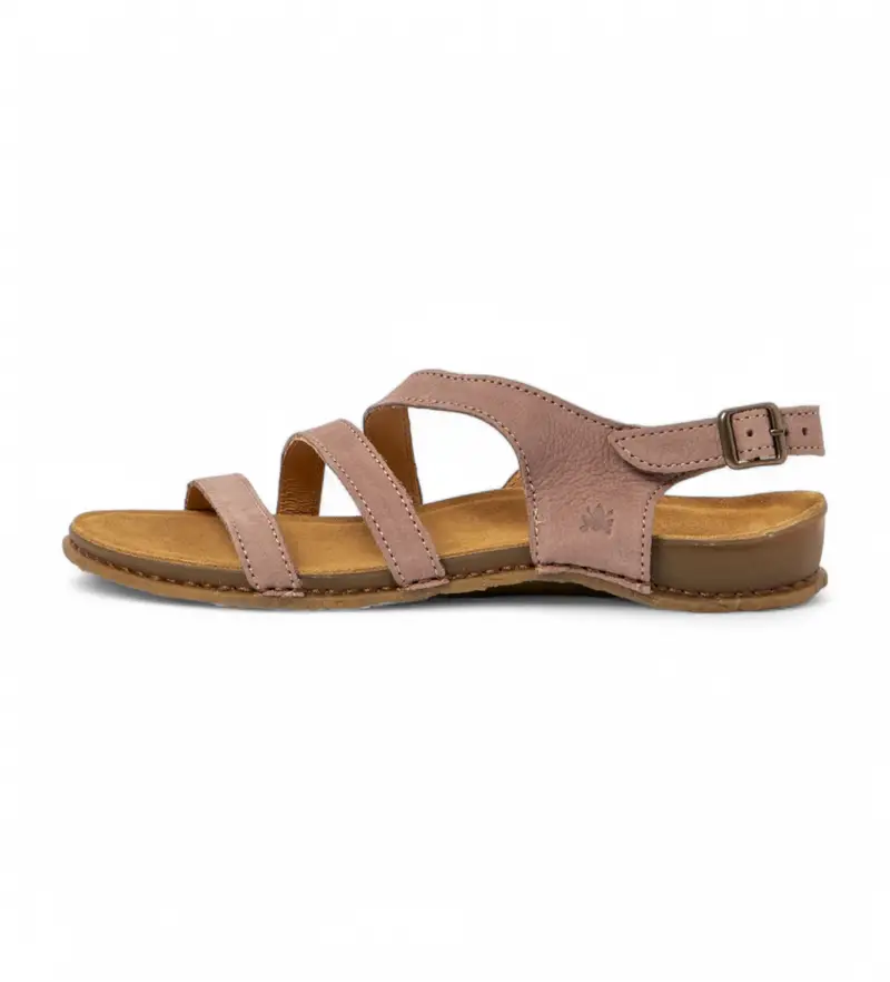 per donna. 258111280005_008 N5811 Sandali in pelle Panglao in rosso mattone (36), Basso, Fibbia, Casual