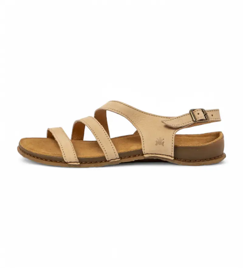 per donna 2581112ZZ005_020 N5811 Panglao sandali in pelle beige (36), Basso, Fibbia, Casual