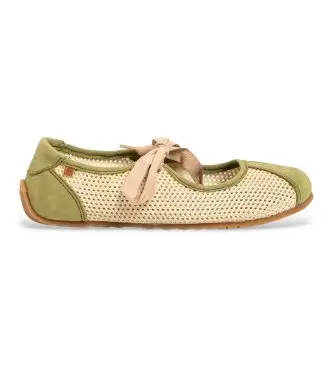 per donna 25936C1OL005_0G3 N5936C ballerine in pelle verde (38), Tessuto, Basso, Stringhe, Casual