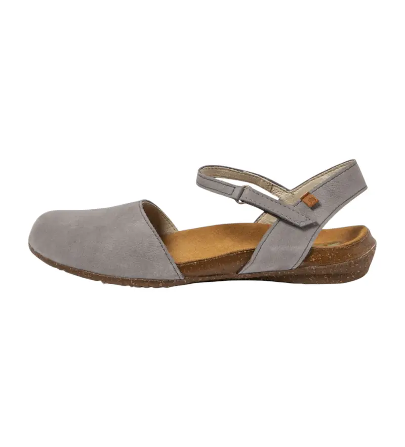 per donna 2N4123500005_0B0 N412 Sandali in pelle blu Wakataua (36), 1 a 3 cm, Velcro, Casual