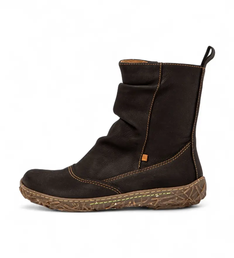 per donna. 2N722301E505_001 N722 Stivaletti in pelle nera piacevoli (36), Nero, Basso, Cerniera, Classico