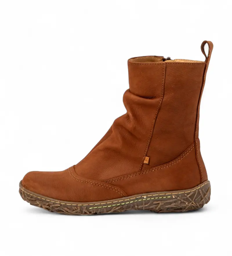 per donna 2N7223NDE505_023 N722 Stivaletti in pelle marrone Pleasant Wood (36), Basso, Cerniera, Classico