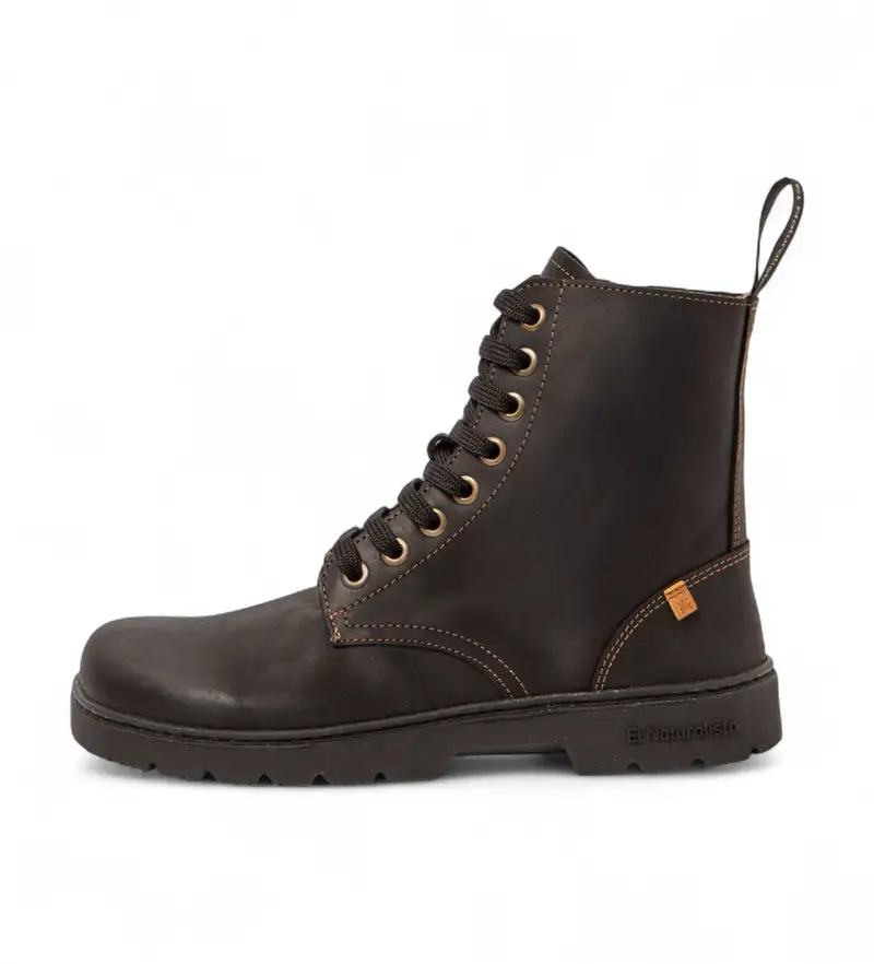 unisex 252641101005_001 Stivaletti in pelle nera Arizona (36), Nero, Basso, Stringhe, Casual