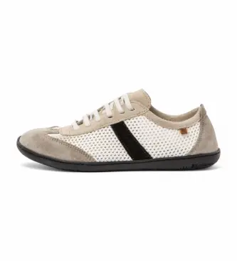 unisex 252931010005_017 N5293 Sneakers bianche El Viajero (36), Bianco, Basso, Stringhe, Casual