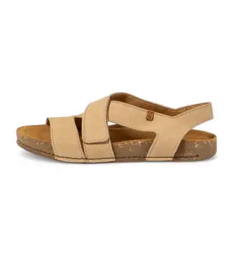 unisex 2579911ZZ005_020 N5799 Sandali Balance in pelle beige (36), 1 a 3 cm, Velcro, Casual