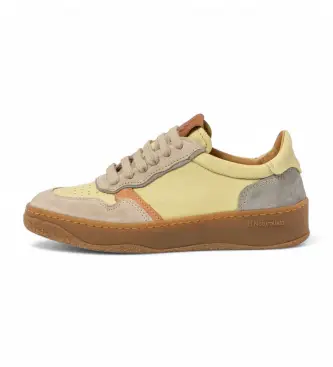 unisex 2584412DP005_0MU Sneakers N5844 Geo multicolor in pelle (37), Basso, Stringhe, Casual, Multicolore Sabbia