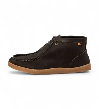 unisex 259171101005_001 Piacevoli stivaletti in pelle nera (42), Nero, Basso, Stringhe, Casual Naturale