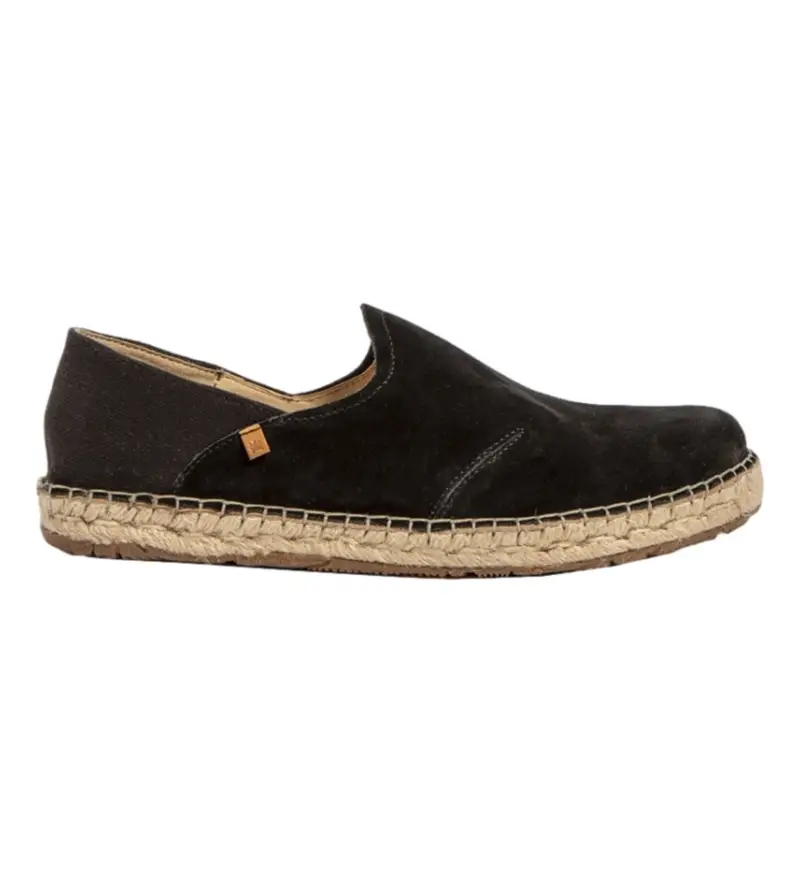 unisex. 2N6781101005_001 Scarpe in pelle N678 Campos in camoscio di seta nere (40), Nero, Basso, 1 a 3 cm, Stringhe, Casual