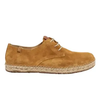 unisex 2N6781155005_023 Scarpe in pelle N678 Campos in camoscio di seta marrone (40), Basso, 1 a 3 cm, Stringhe, Casual, Imi