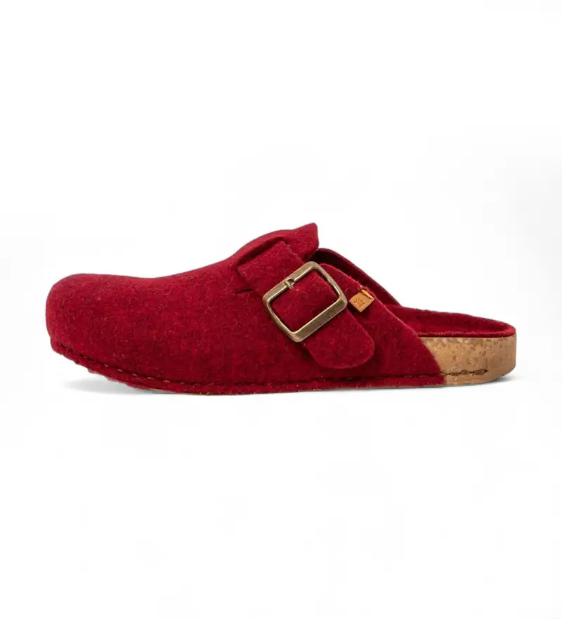 unisex 2NA701181005_008 Zoccoli in lana rosso Tibet Na70 (37), Basso, Nessuno, Casual, Lana Riciclata