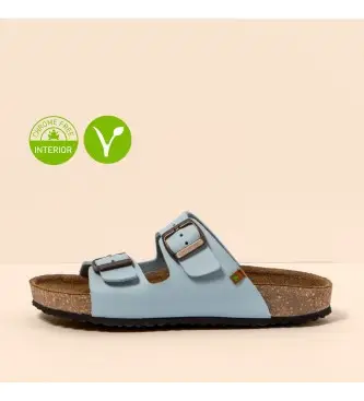 unisex 2NE5016AO005_ESP Sandali Ne50 Waraji in pelle blu (36), Basso, Nessuno, Casual