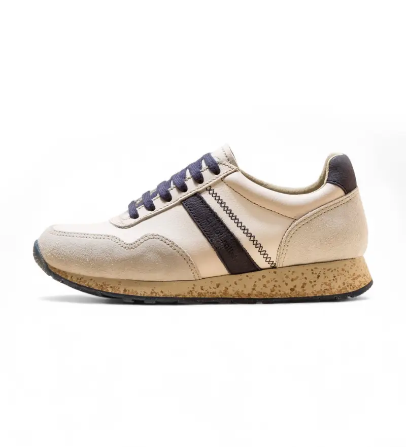 unisex. 2SP025W27605_017 Sneakers in pelle bianca Nsp02 (36), Bianco, Basso, Stringhe, Casual