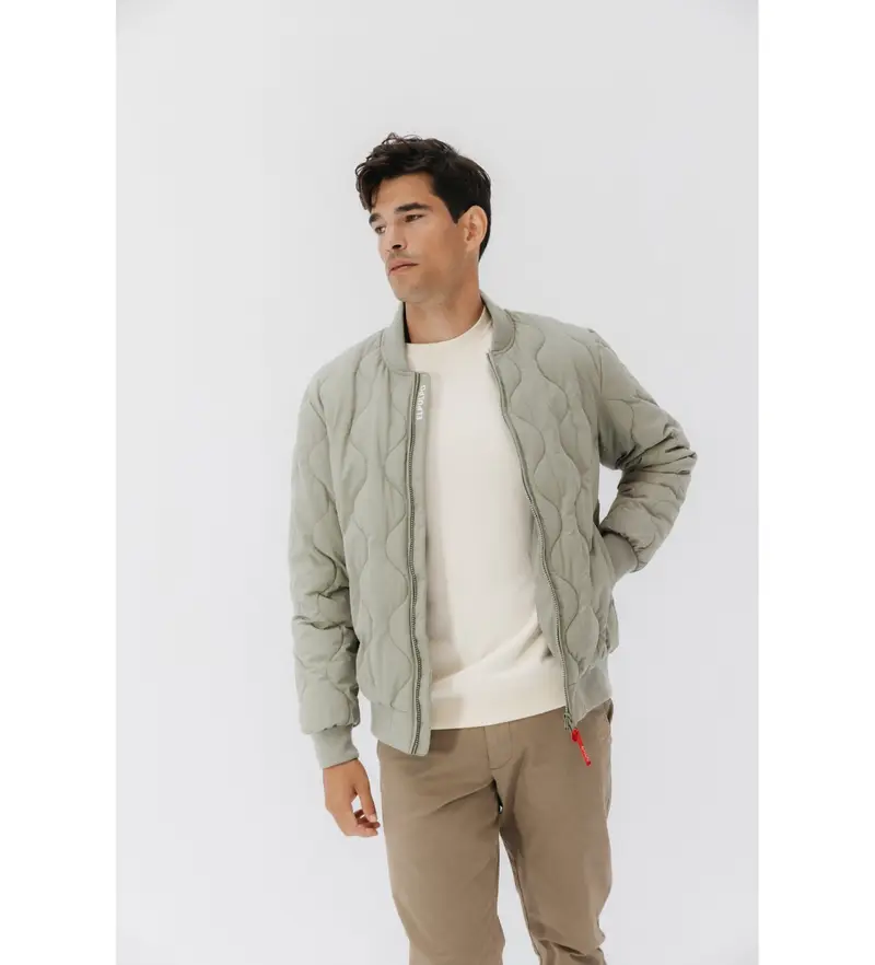 per uomo. 11110928006 Giubbotto bomber imbottito Sven Green (M), Casual, Verde, Poliestere