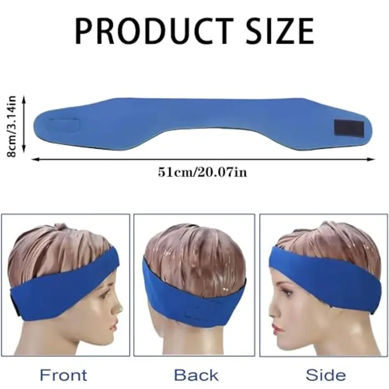 Elastica Fascia da Nuoto, 2 Pezzi Fascia da Nuoto, di Protezione per Orecchi, Protezione per Orecchie in Neoprene per miniatura 2