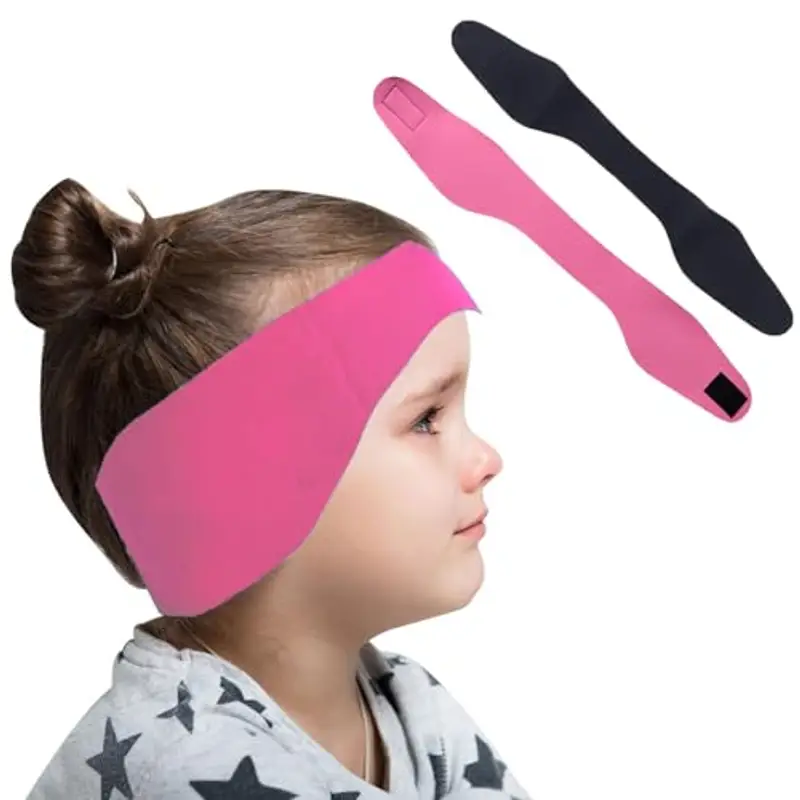 Elastica Fascia da Nuoto, 2 Pezzi Fascia da Nuoto, Fascia di Protezione per Orecchi da Nuoto, Protezione per Orecchie