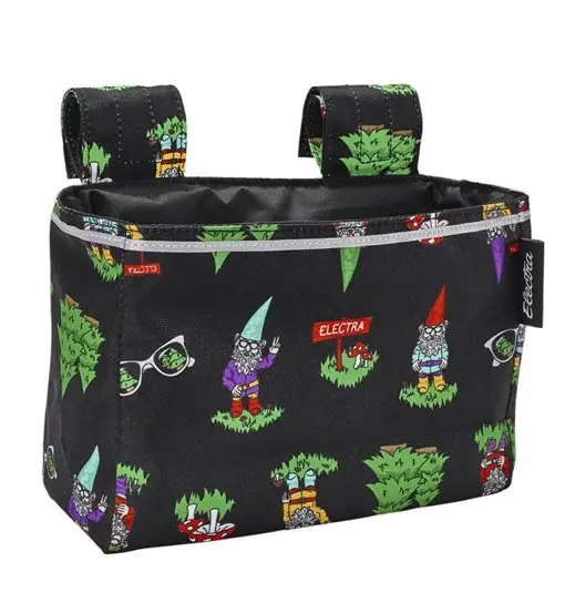 Gnome Velcro - cestino bici anteriore Black