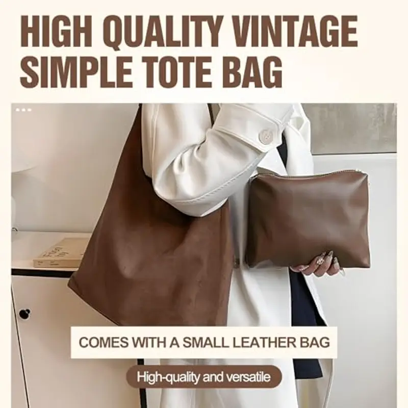 Electri-HQ donna borsa tracolla università borse grande bag spalla tote da nera lavoro capiente grandi uni pelle miniatura 3