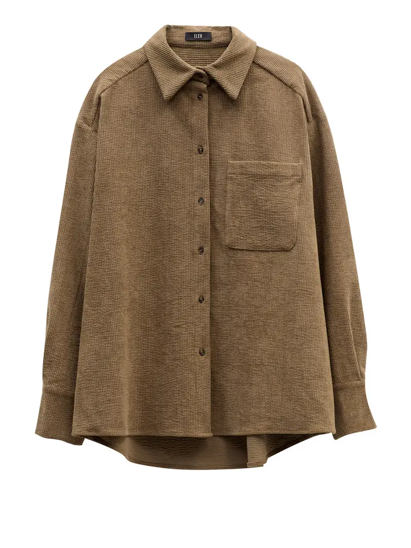 camicia casual eleh da donna - verde