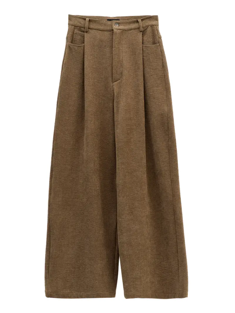 pantalone straight eleh da donna - verde