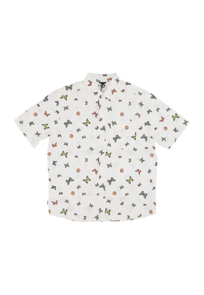 Camicia Manica Corta Uomo Dirty S/s Shirt X Smokey Bear Egret