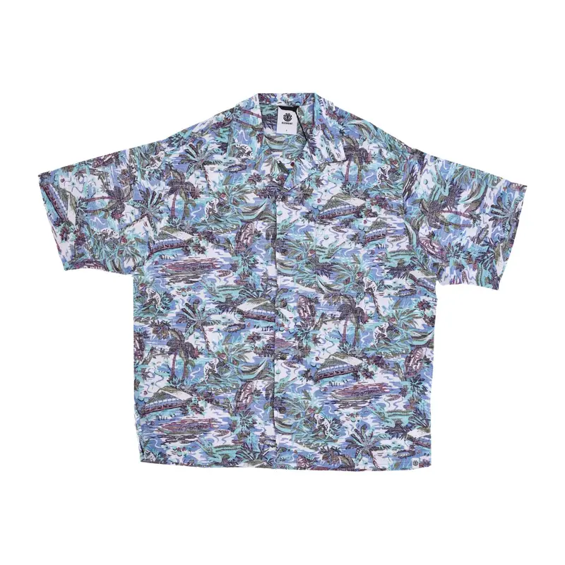 Camicia Manica Corta Uomo Thalweg Shirt Rivers Blue