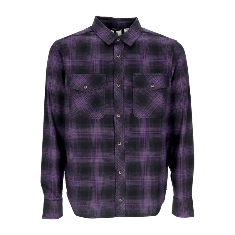 Camicia Manica Lunga Uomo Tacoma Classic Gradient Plaid Grape