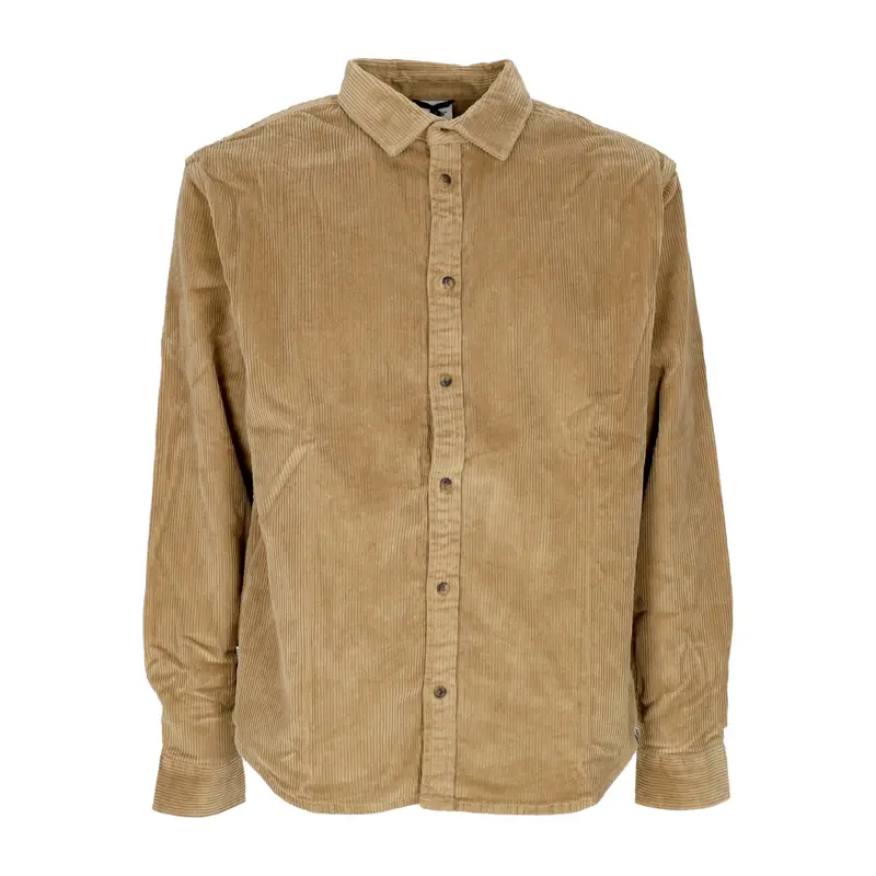 Camicia Manica Lunga Uomo Tree Icon Cord Khaki