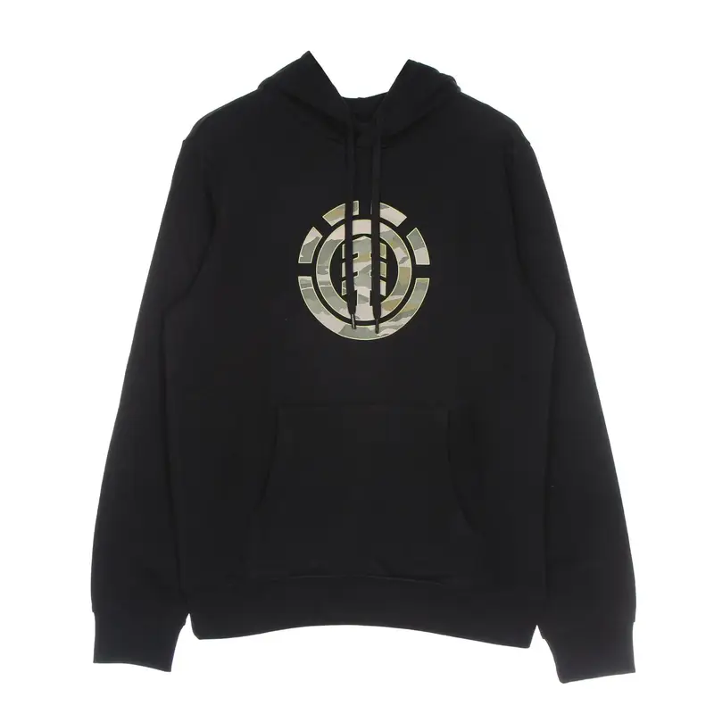 Felpa Cappuccio Uomo Landscape Camo Hoodie Flint Black