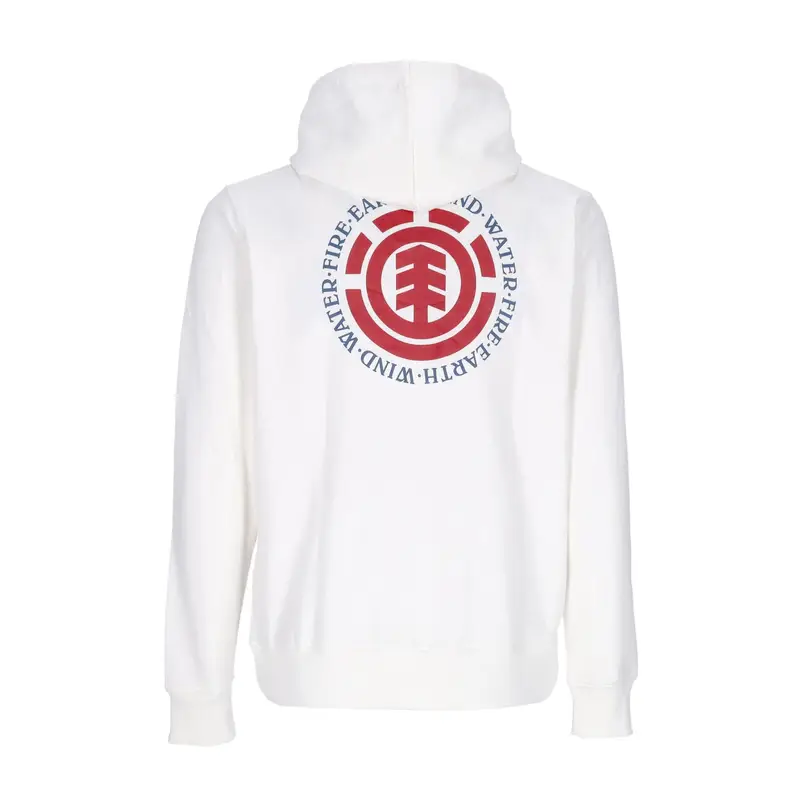 Felpa Leggera Cappuccio Uomo Seal Bp Hoodie Optic White
