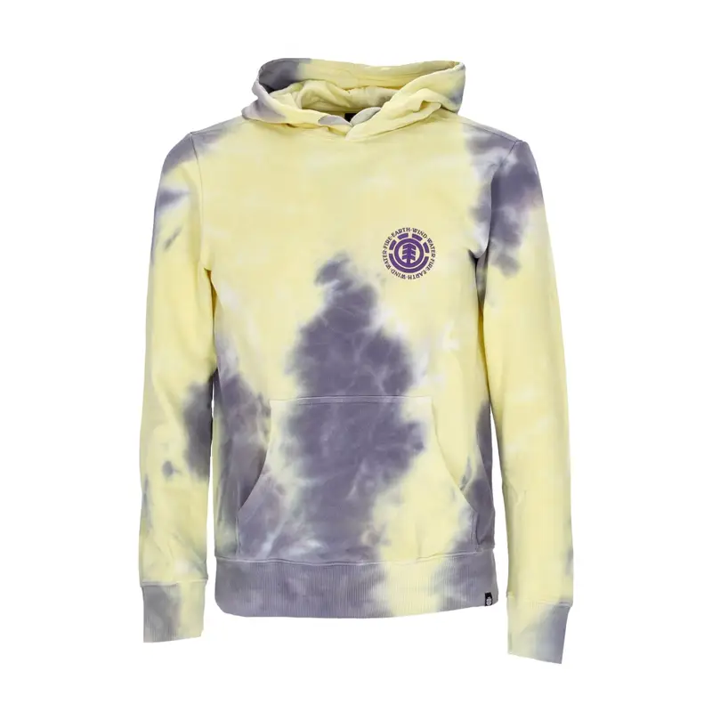 Felpa Leggera Cappuccio Uomo Seal Tie Dye Hoodie Nine Iron