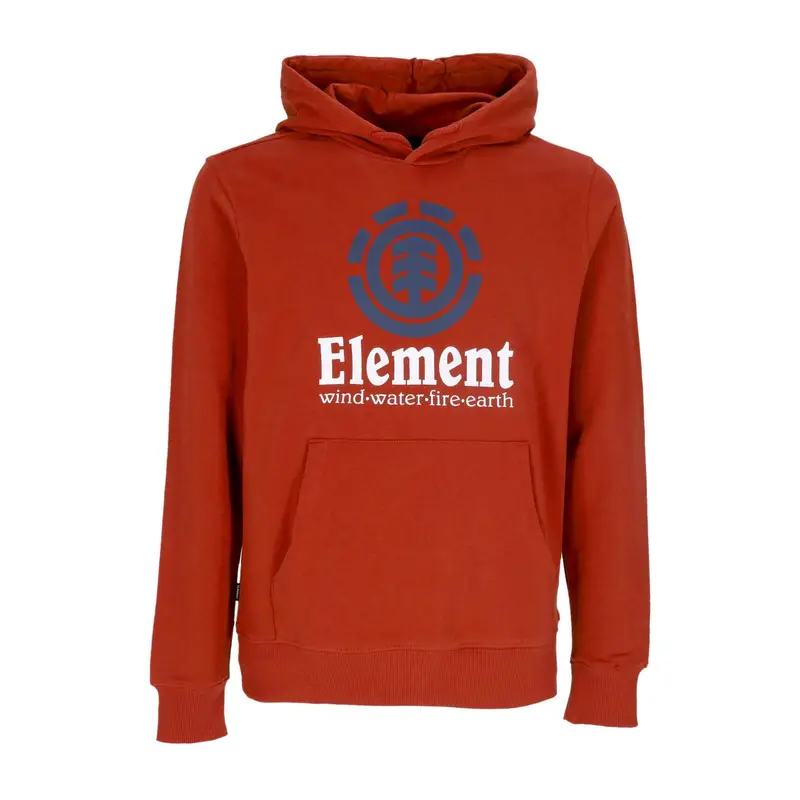 Felpa Leggera Cappuccio Uomo Vertical Hoodie Picante Red