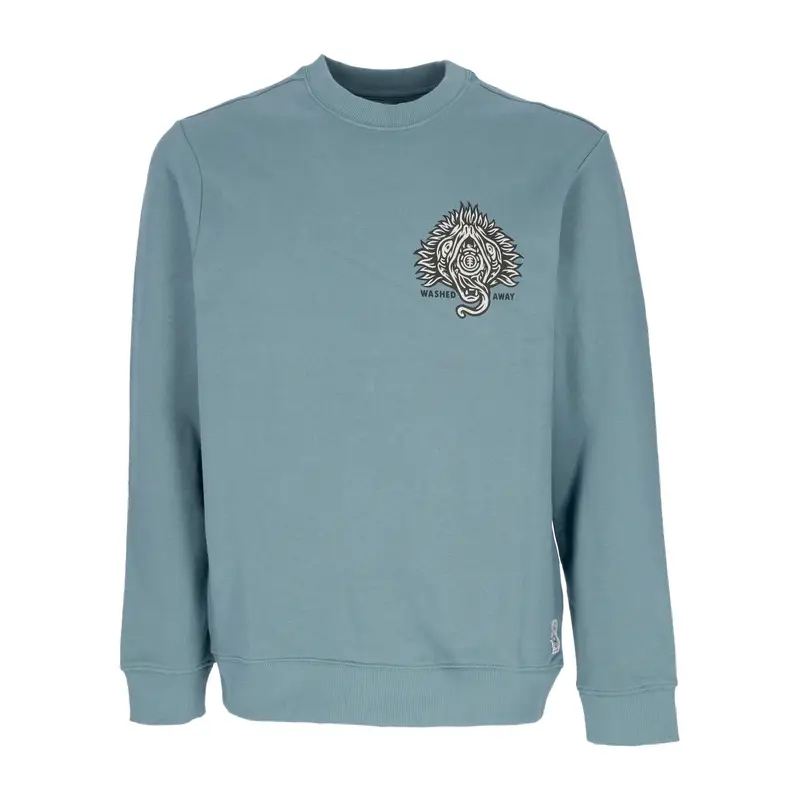 Felpa Leggera Girocollo Uomo the Eye Crewneck X Timber North Atlantic Blue