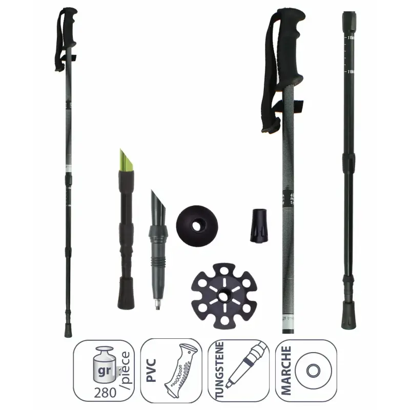 Bastoncino trekking in alluminio Élémenterre Strollers