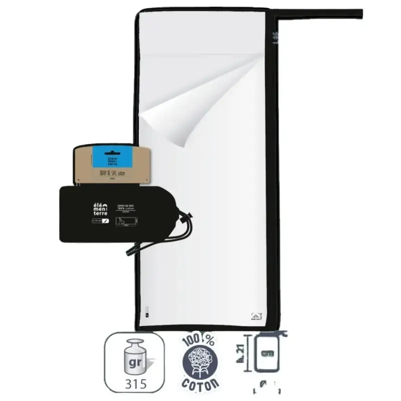 Lenzuolo a pieghe in cotone Élémenterre Epicea