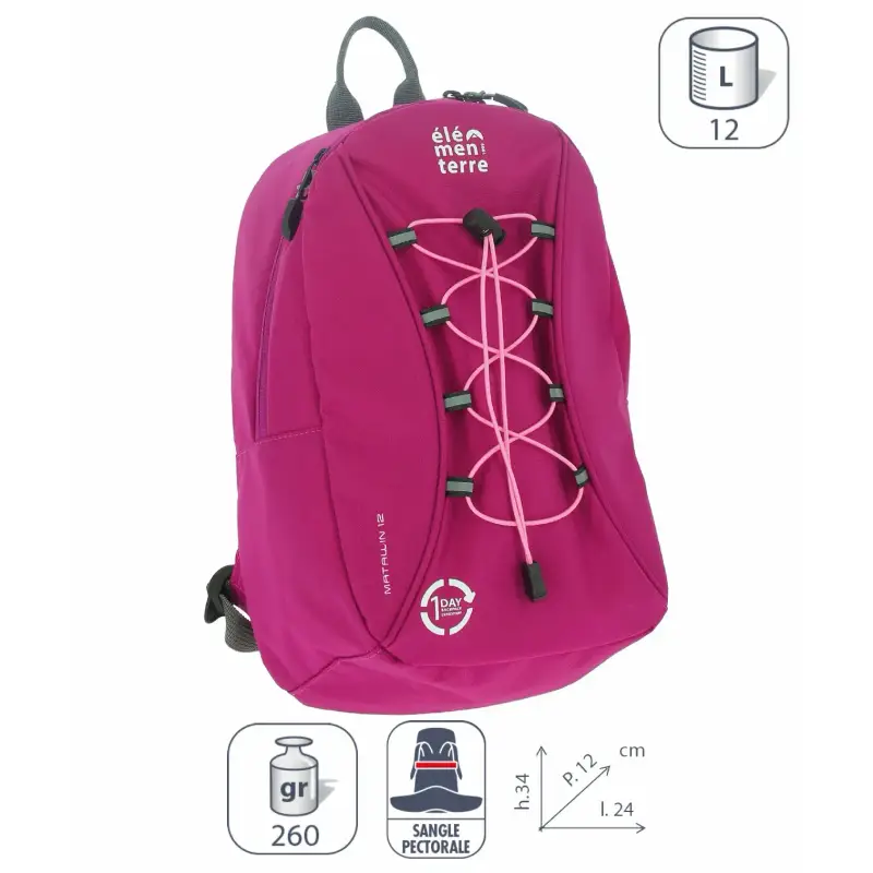 zaino elementerre matawin 12 l