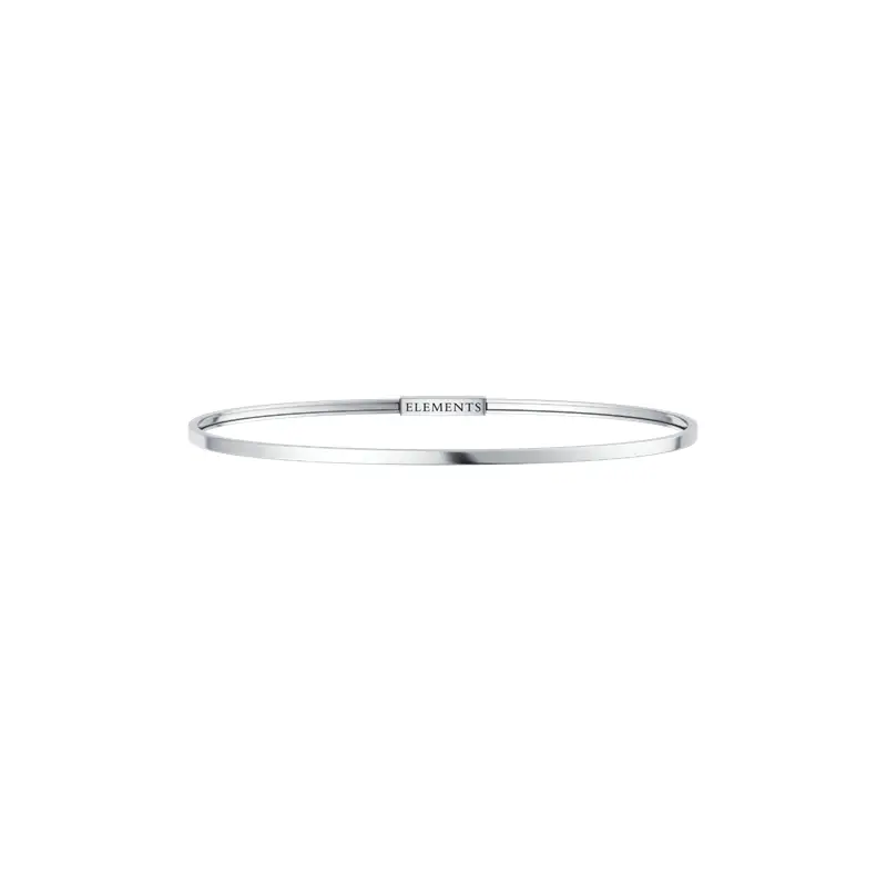 Bracciale Rigido Argento Bianco - Elements Donnaoro