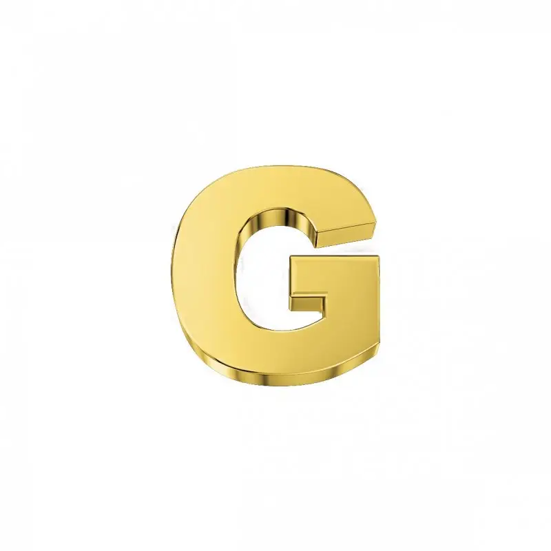 Elemento Lettera G Classica In Oro Giallo - Elements Donnaoro