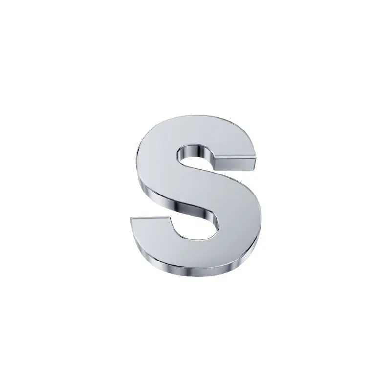 Elemento Lettera S Classica In Oro Bianco - Elements Donnaoro