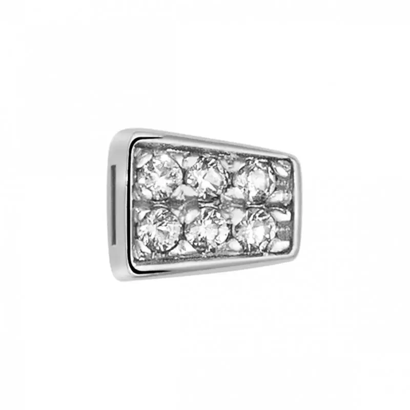 Elemento Snake In Oro Bianco E Diamanti - Elements Donnaoro