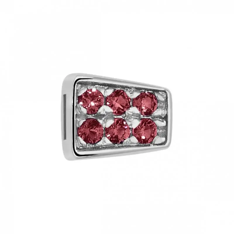 Elemento Snake In Oro Bianco E Rubini - Elements Donnaoro