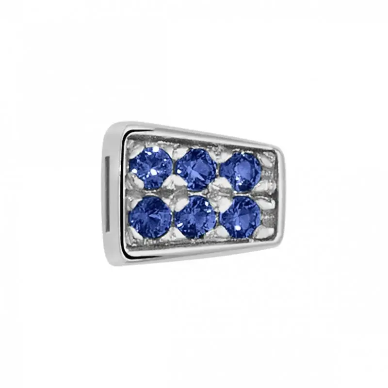 Elemento Snake In Oro Bianco E Zaffiri - Elements Donnaoro