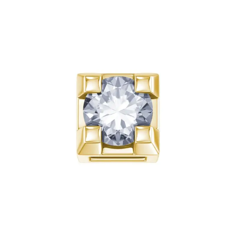 Griffe 0,02 Ct In Oro Giallo E Diamante - Elements Donnaoro