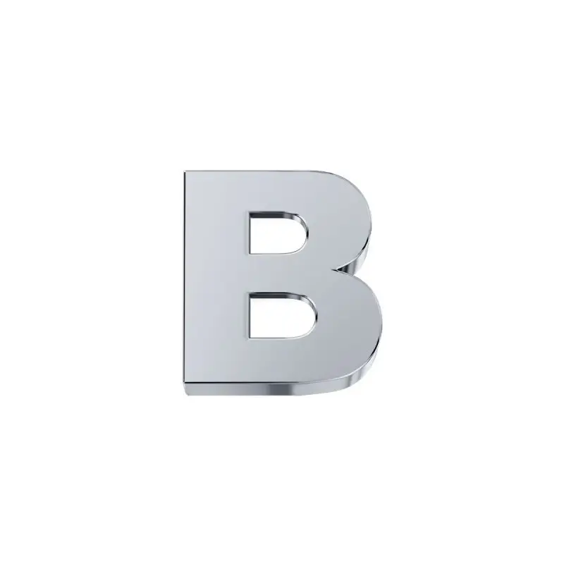 Lettera B Classica In Oro Bianco - Elements Donnaoro