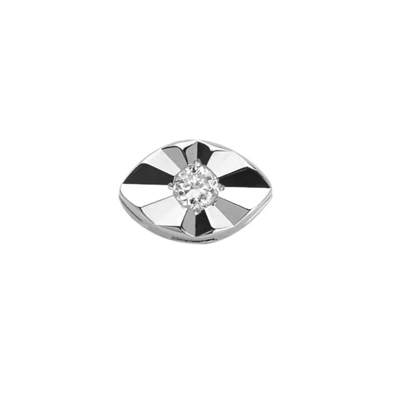 Riflesso Navette In Oro Bianco E Diamante - Elements Donnaoro