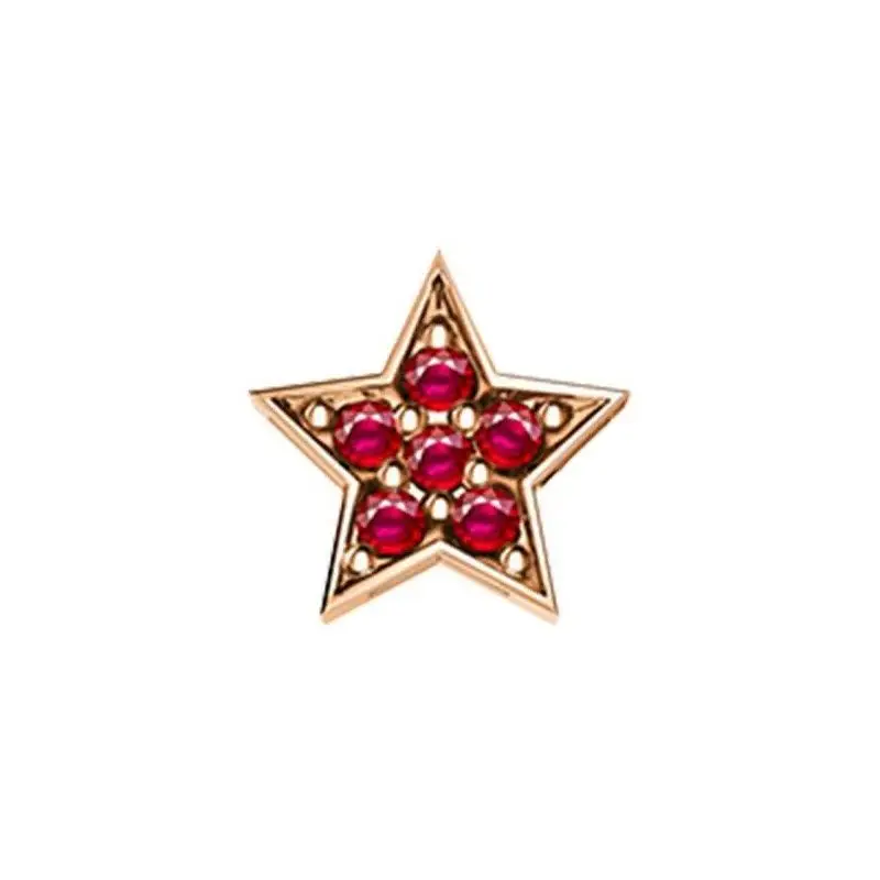 Stella In Oro Rosa E Rubini - Elements Donnaoro