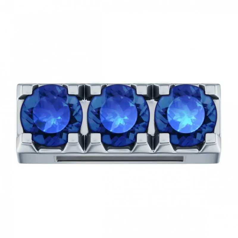 Tris In Oro Bianco E Zaffiri - Elements Donnaoro