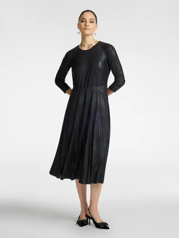 Abito con gonna plissé Donna miniatura 3