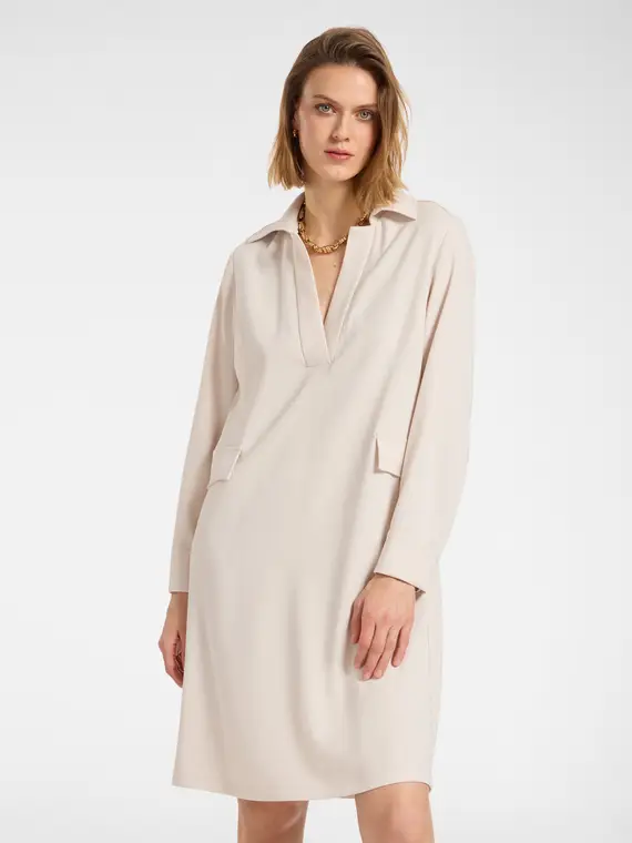 Abito in cady stretch Donna, Bianco miniatura 3