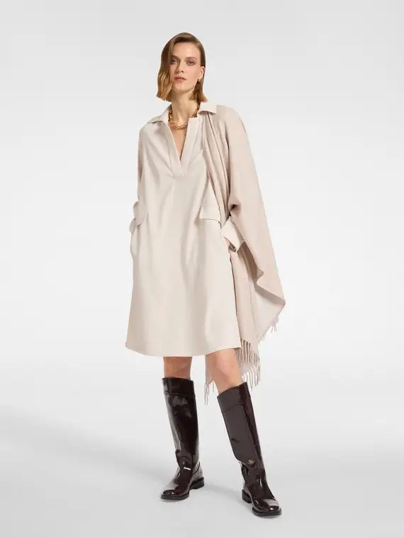 Abito in cady stretch Donna, Bianco