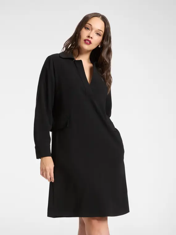 Abito in cady stretch Donna, Nero